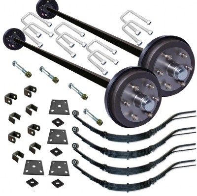 Dual Axle 2.6T Kit ELEC LC Drum Braked slipper springs